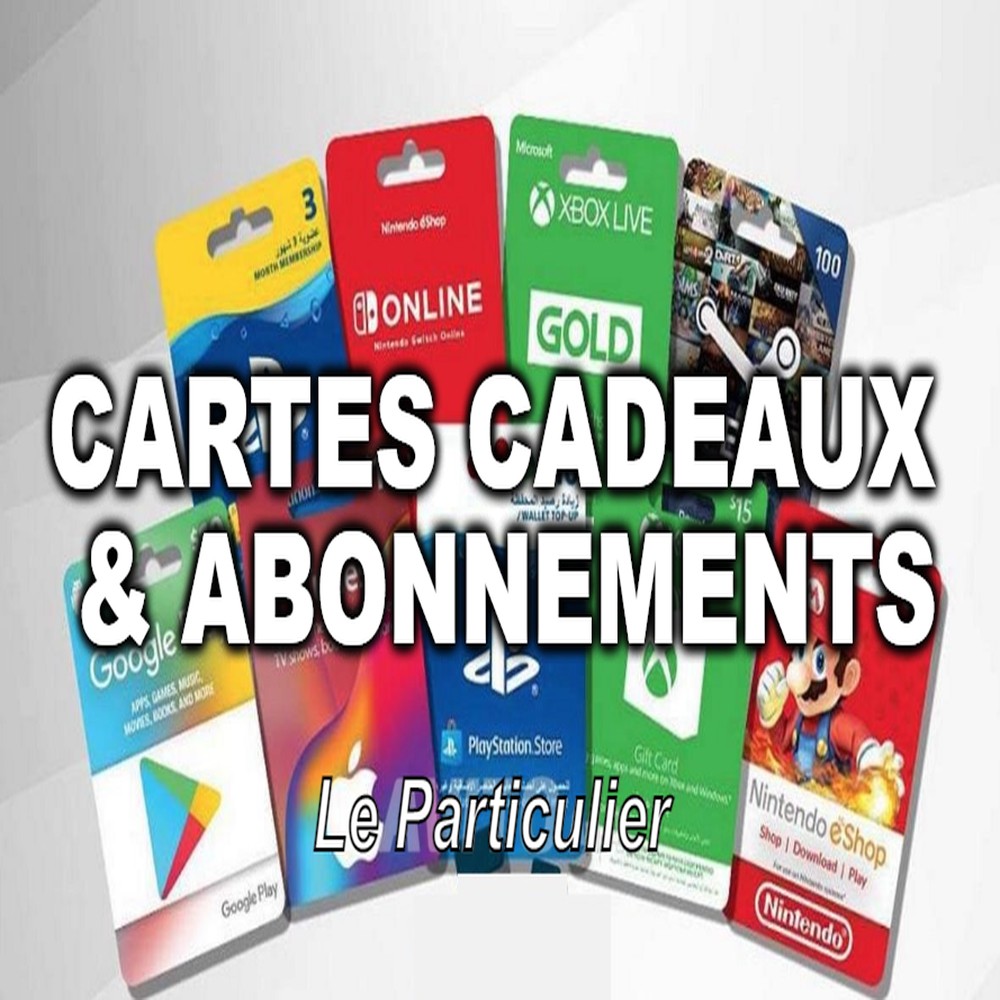 Cartes Cadeaux / Abonnements