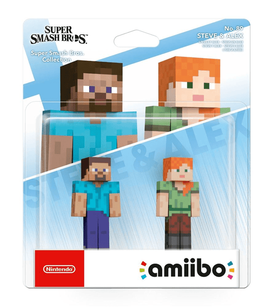 Amiibo Super Smash Bros Minecraft Steve & Alex