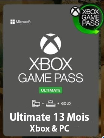 Abonnement Xbox Game Pass Ultimate (13 Mois) Xbox & PC