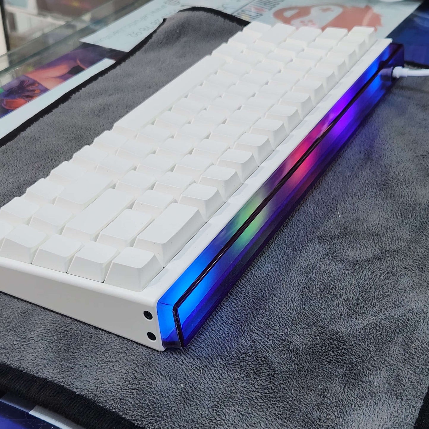 Clavier Gaming Magnétique Filaire Blanc Nano 68 | Madlions