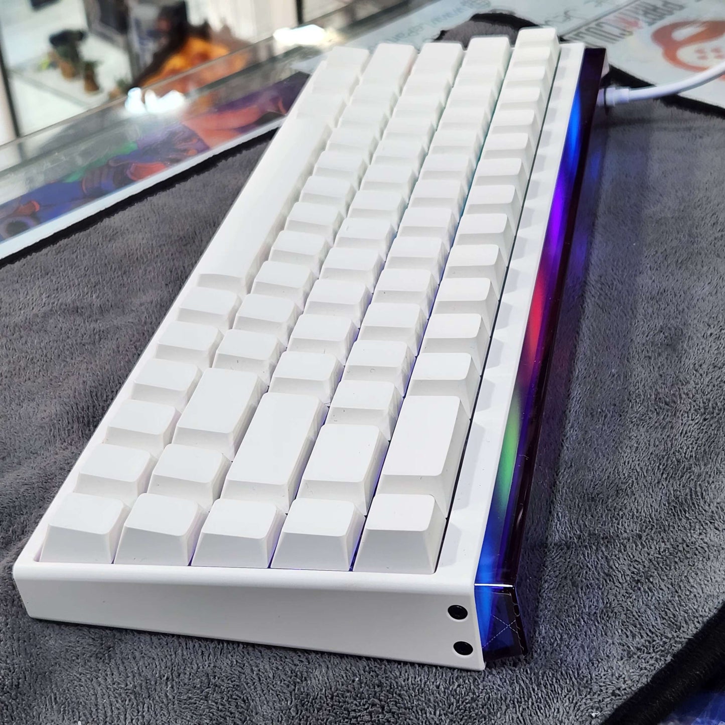 Clavier Gaming Magnétique Filaire Blanc Nano 68 | Madlions
