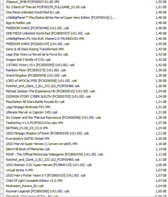 تحميل ألعاب PSVITA
