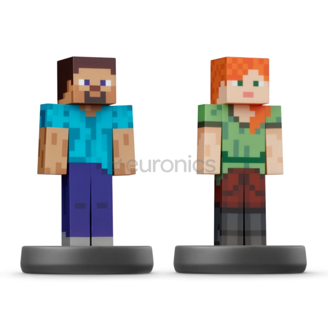 Amiibo Super Smash Bros Minecraft Steve & Alex