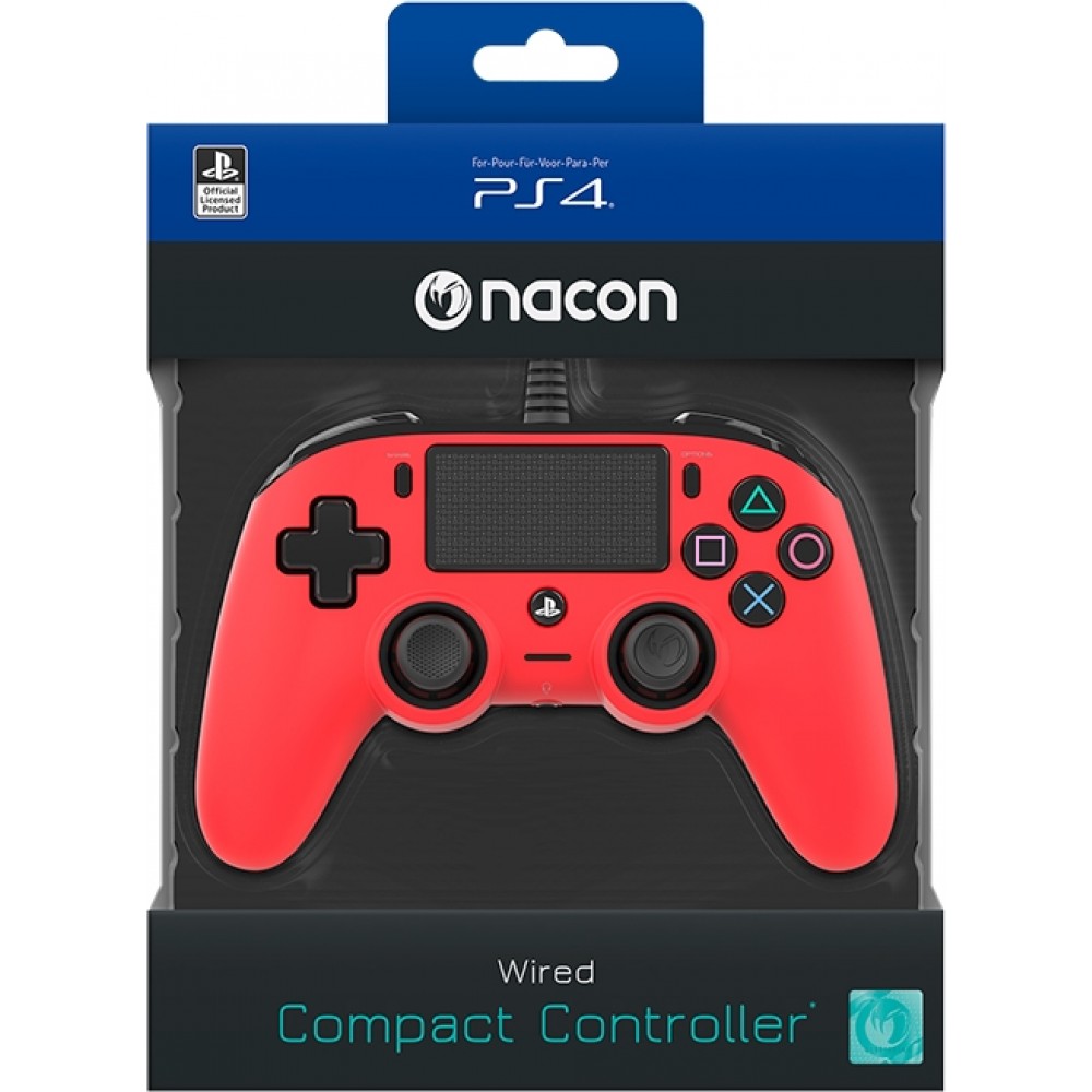 Manette Nacon Campact Filaire Rouge