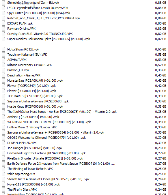 تحميل ألعاب PSVITA