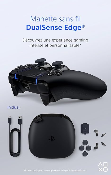 Manette PS5 Dualsense Edge Black Midnight Black Edition