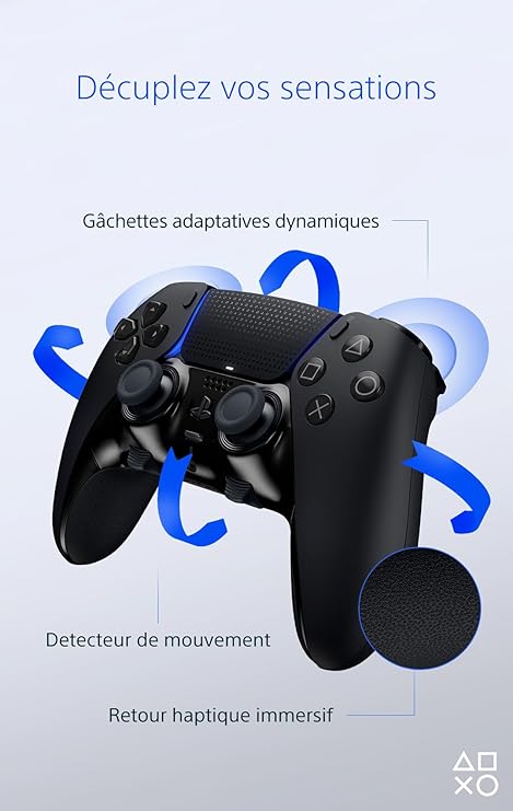 Manette PS5 Dualsense Edge Black Midnight Black Edition