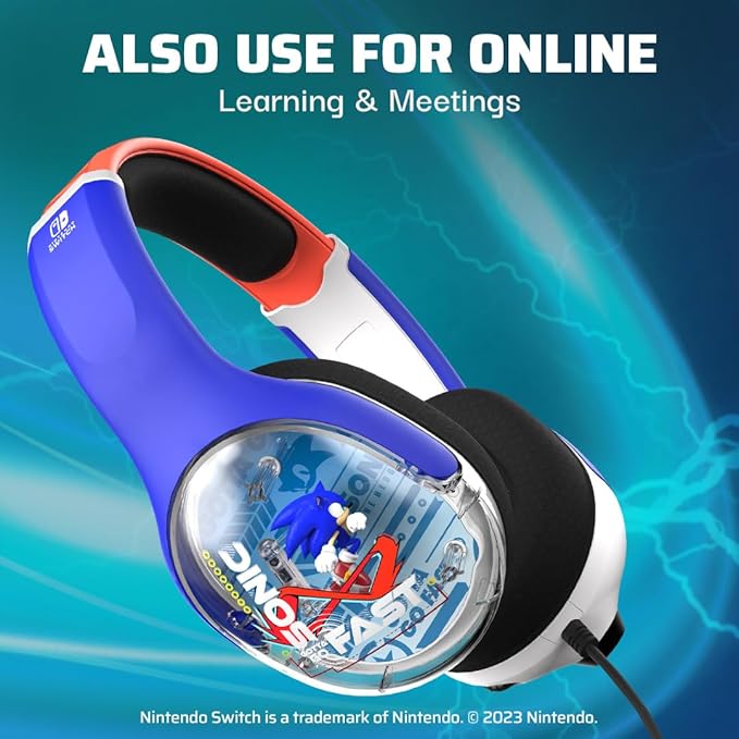 سماعة رأس سلكية REALMz: Sonic Go Fast من PDP (نينتندو سويتش)