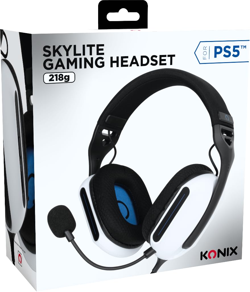 Casque Gaming Filaire ultraléger Konix  "Skylite"Pour PS5