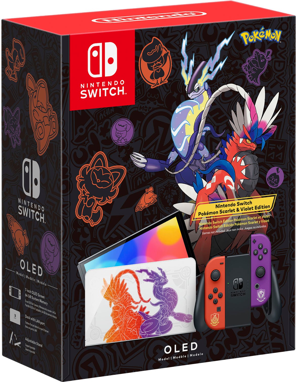 Nintendo Switch OLED | Edition Limité | Pokémon Scarlet & Violet -Parfaite Etat-
