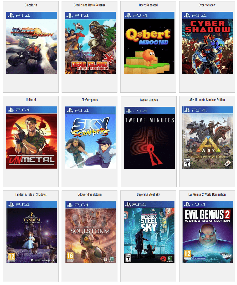 Chargement Jeux PS4 (Version 11.00 Maximum)