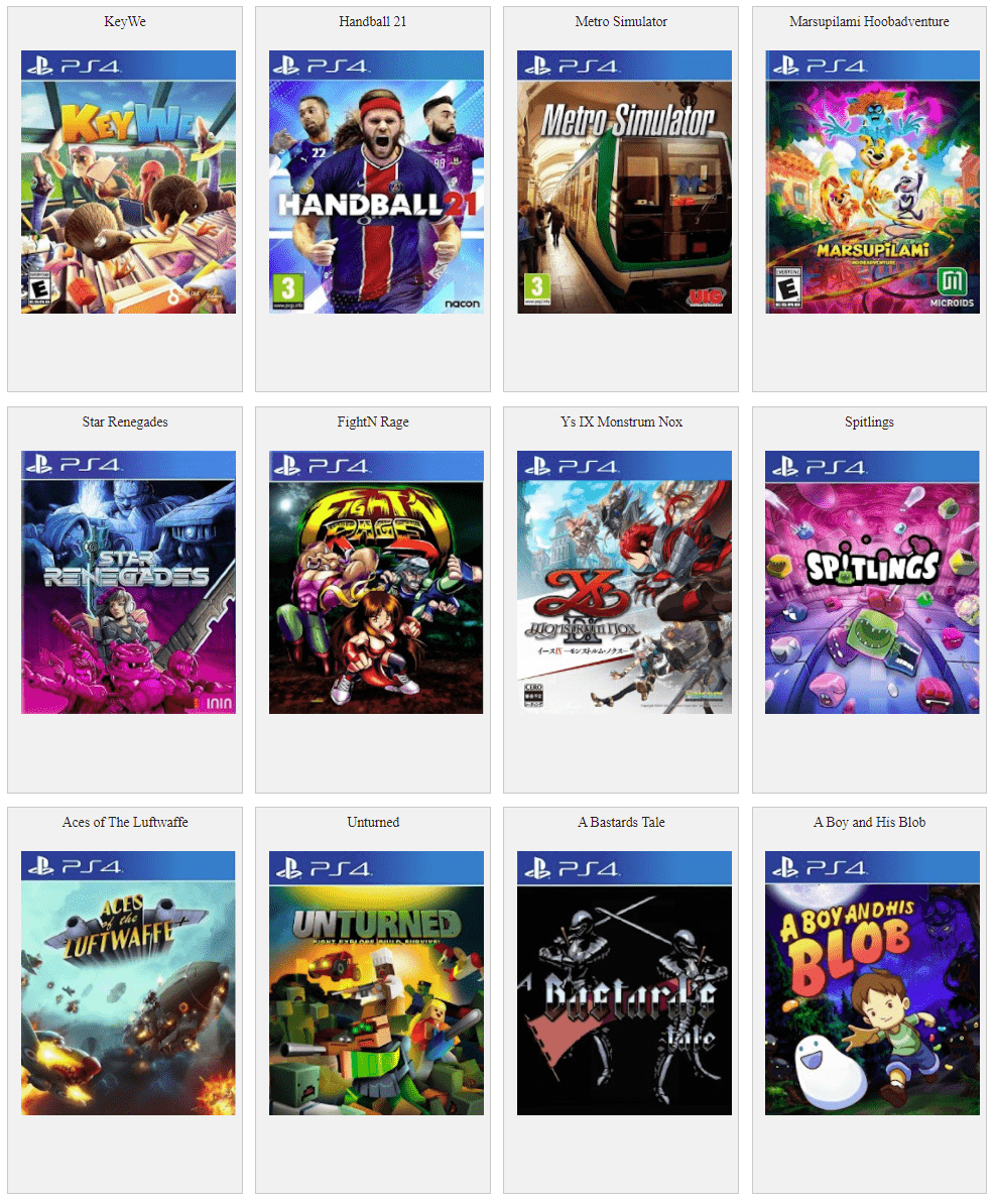 Chargement Jeux PS4 (Version 11.00 Maximum)