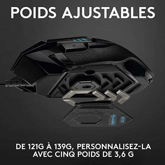 Logitech G502 HERO USB Souris Gamer