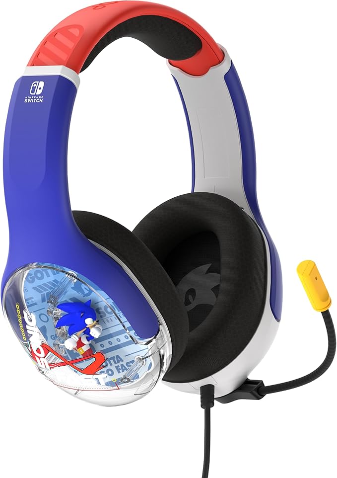 سماعة رأس سلكية REALMz: Sonic Go Fast من PDP (نينتندو سويتش)
