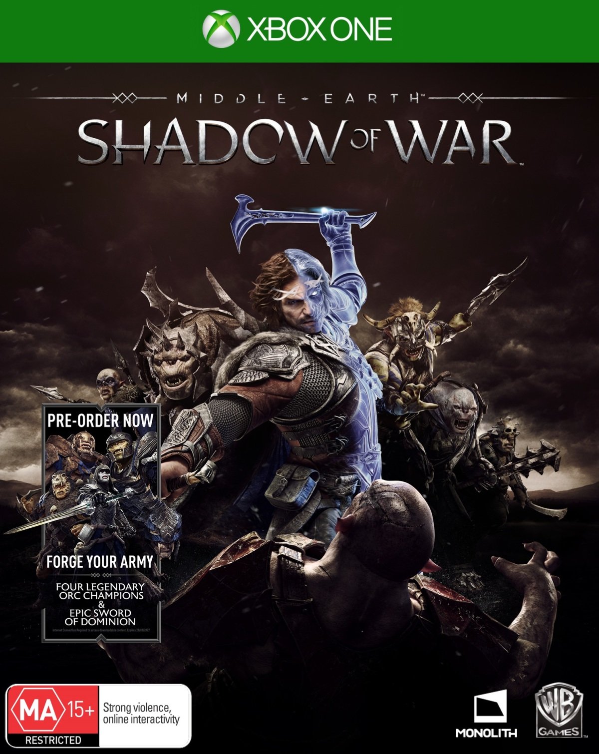 Middle Earth Shadow Of War Xbox One Occasion ♻️