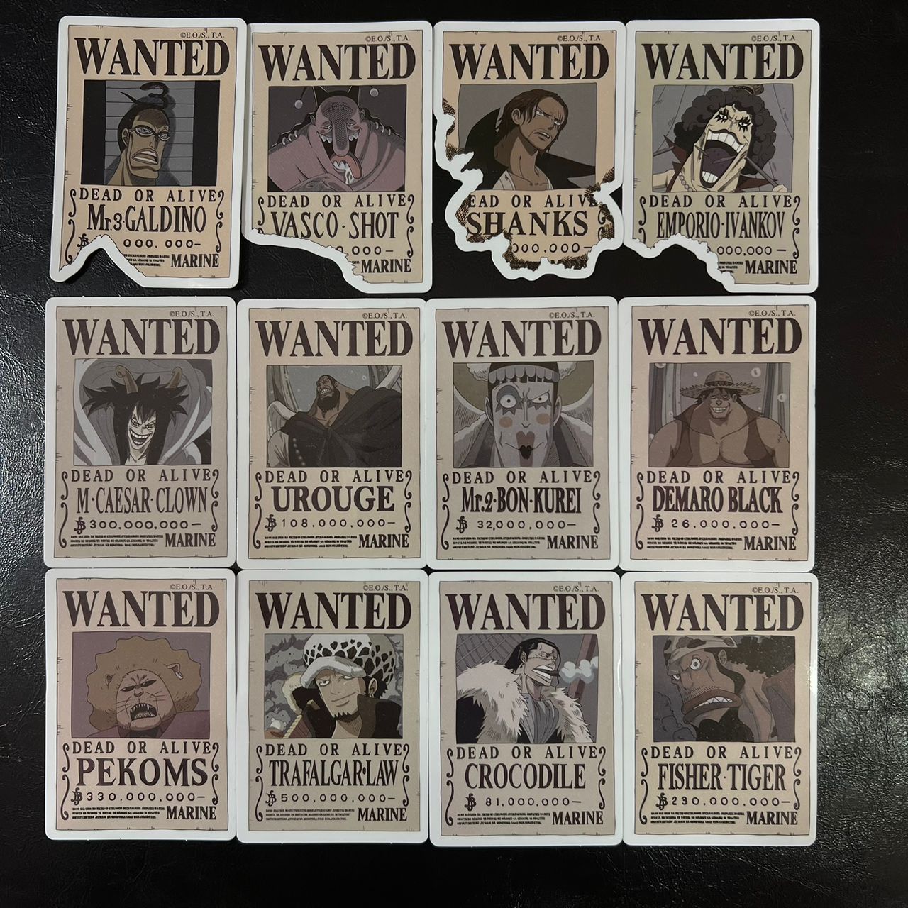 Pack de Stickers One Piece Wanted (V2)