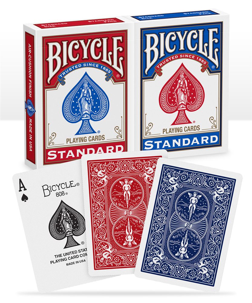 Bicycle Cartes Standard - MADE IN USA - RED / BLUE