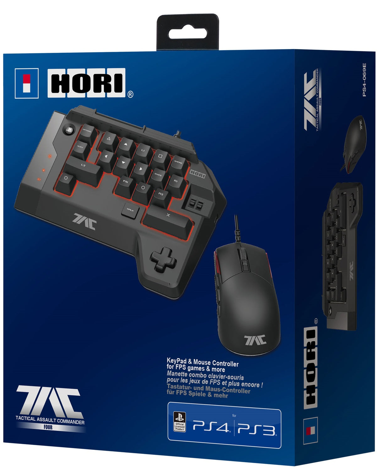 لوحة مفاتيح وماوس HORI TAC (PS4/PS3/PC)