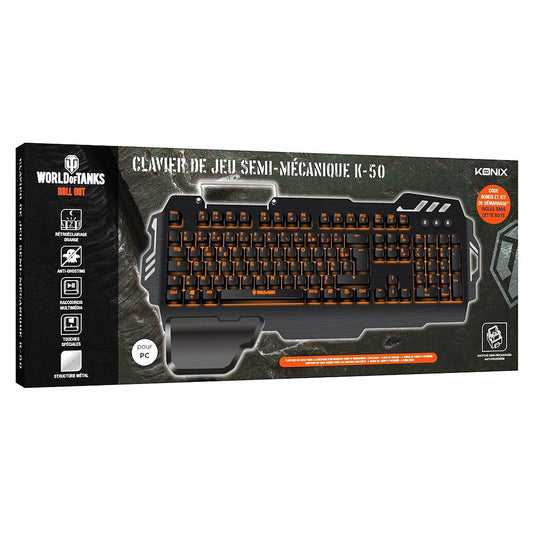 Clavier Semi Mécanique Konix K50 World of Tanks