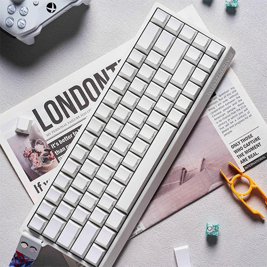 Clavier Gaming magnétique filaire Mad 68 HE | "Blanc" Madlions