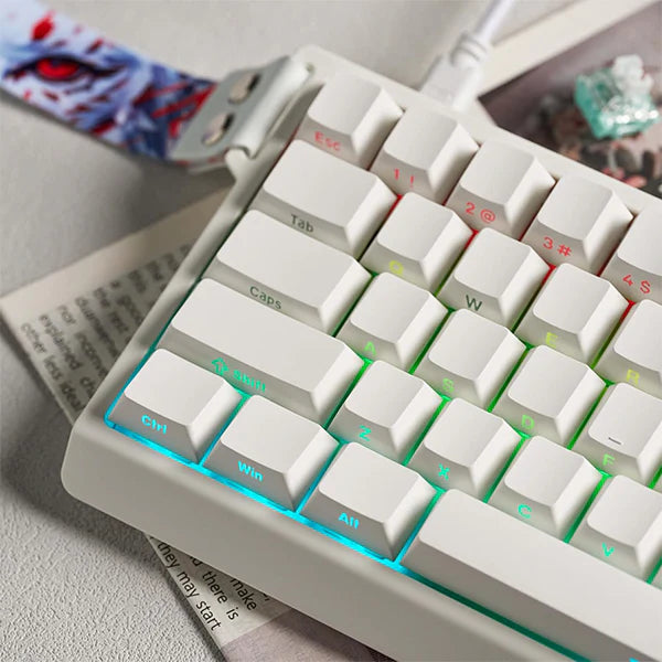 Clavier Gaming magnétique filaire Mad 68 HE | "Blanc" Madlions