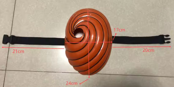 Masque Obito en resine 24 cm