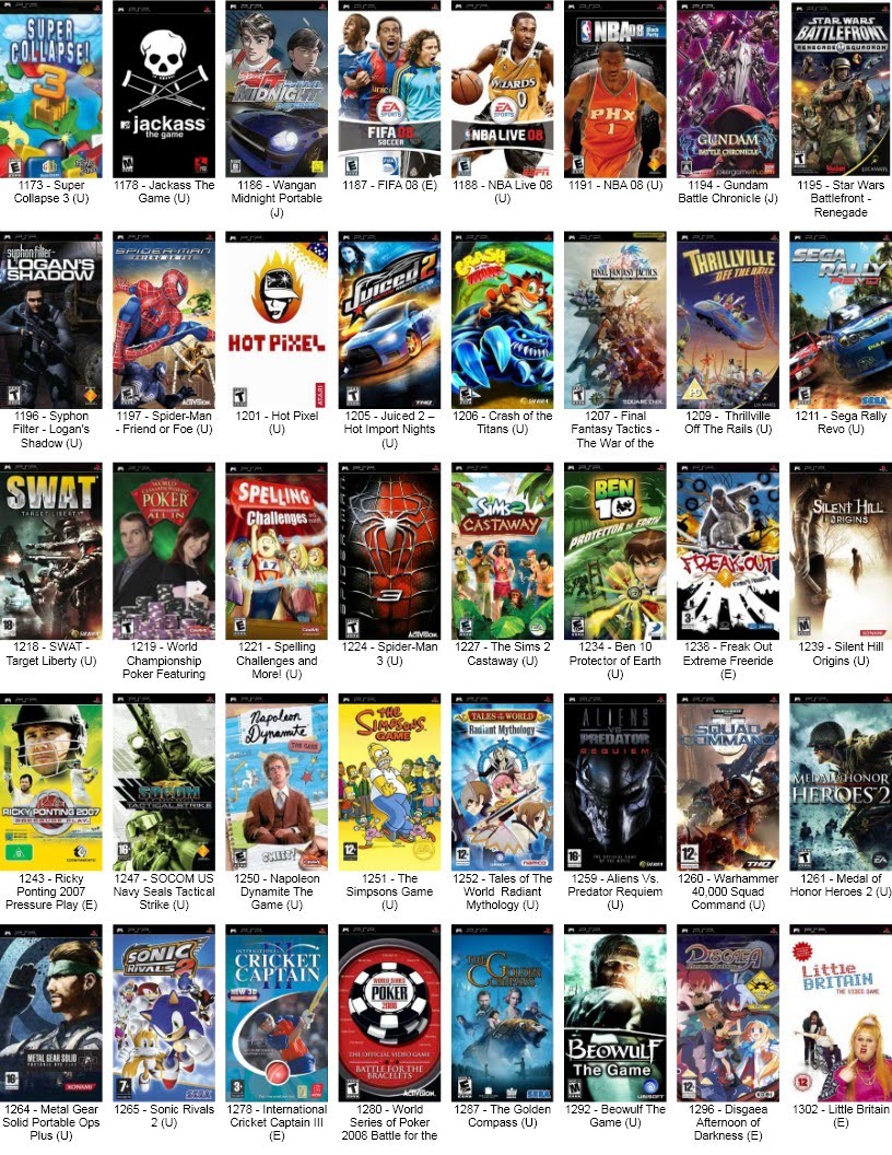 تحميل ألعاب PSP