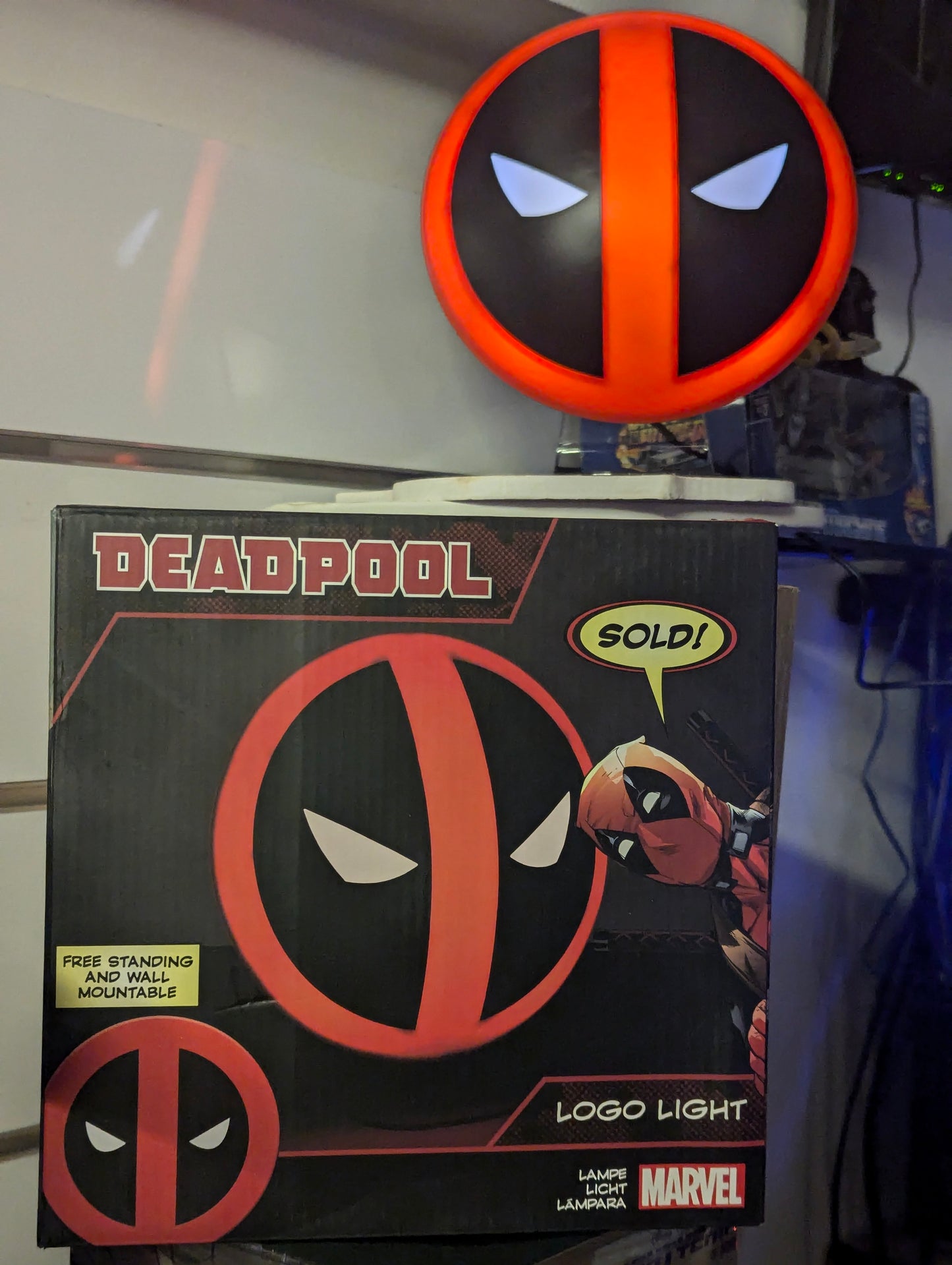 Lampe Deadpool Paladone | 23 cm