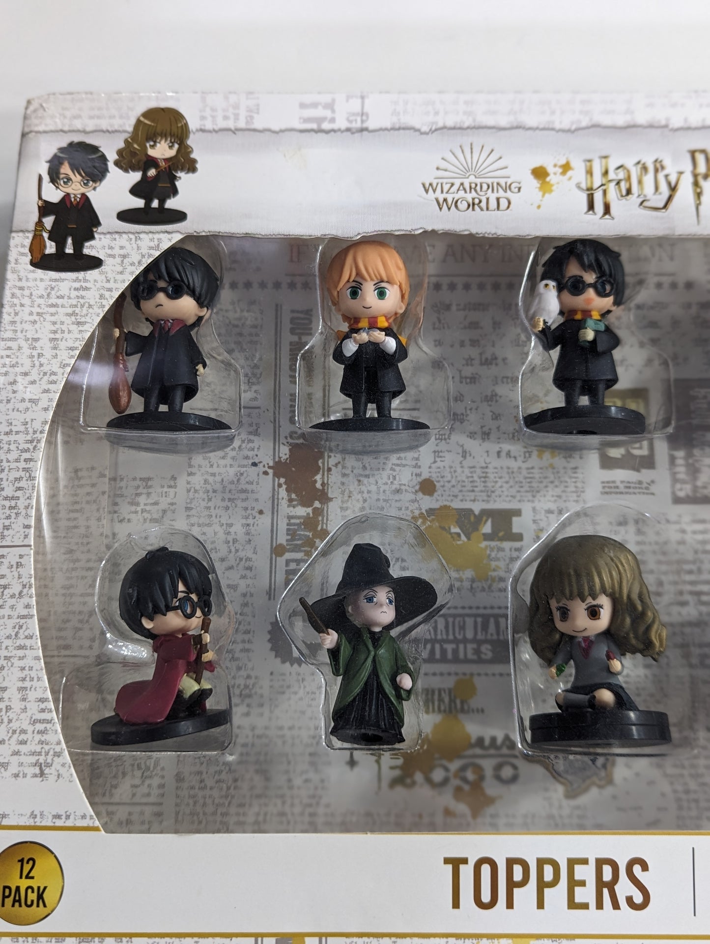 Set De 12 Figurines Harry Potter Toppers 5Cm