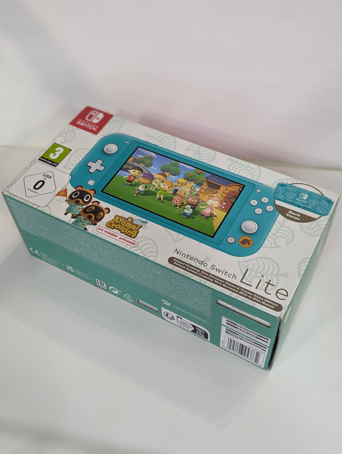 جهاز Nintendo Switch Lite نسخة Animal Crossing (معدّل + ألعاب) سعة 128 جيجابايت مستعمل♻️