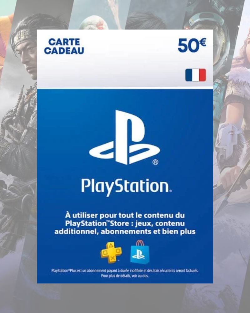 بطاقة هدايا بلايستيشن 50€ | حساب PSN فرنسي