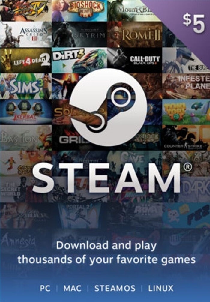 Carte Steam Wallet 05$