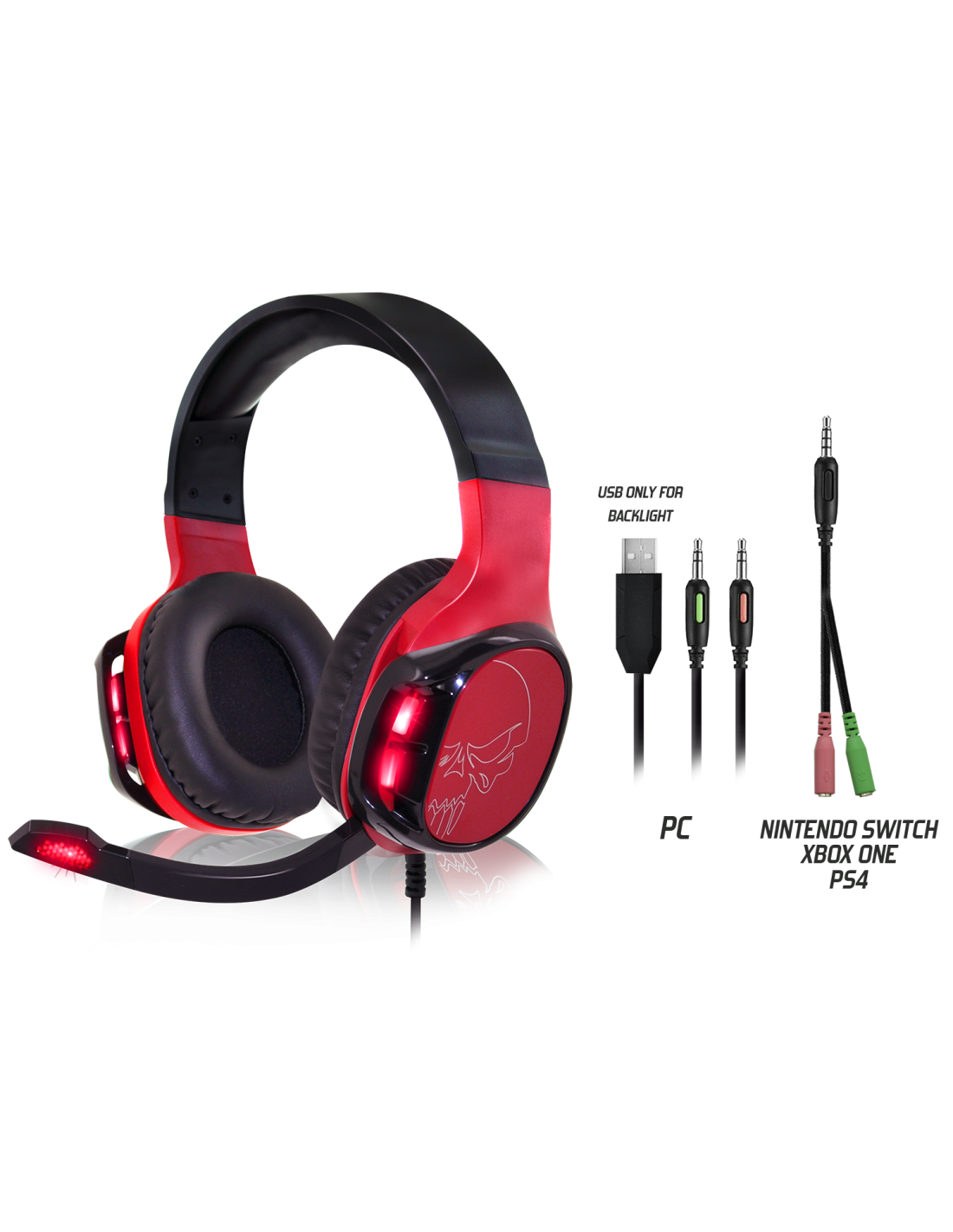 Casque Spirit of Gamer Elite H60 Black / Red