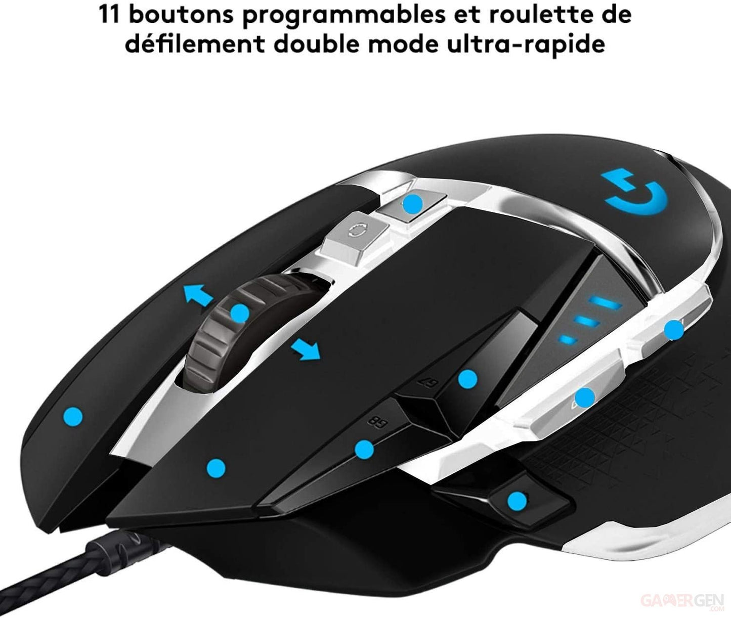 Souris Logitech G502 SE HERO - Gamer Filaire