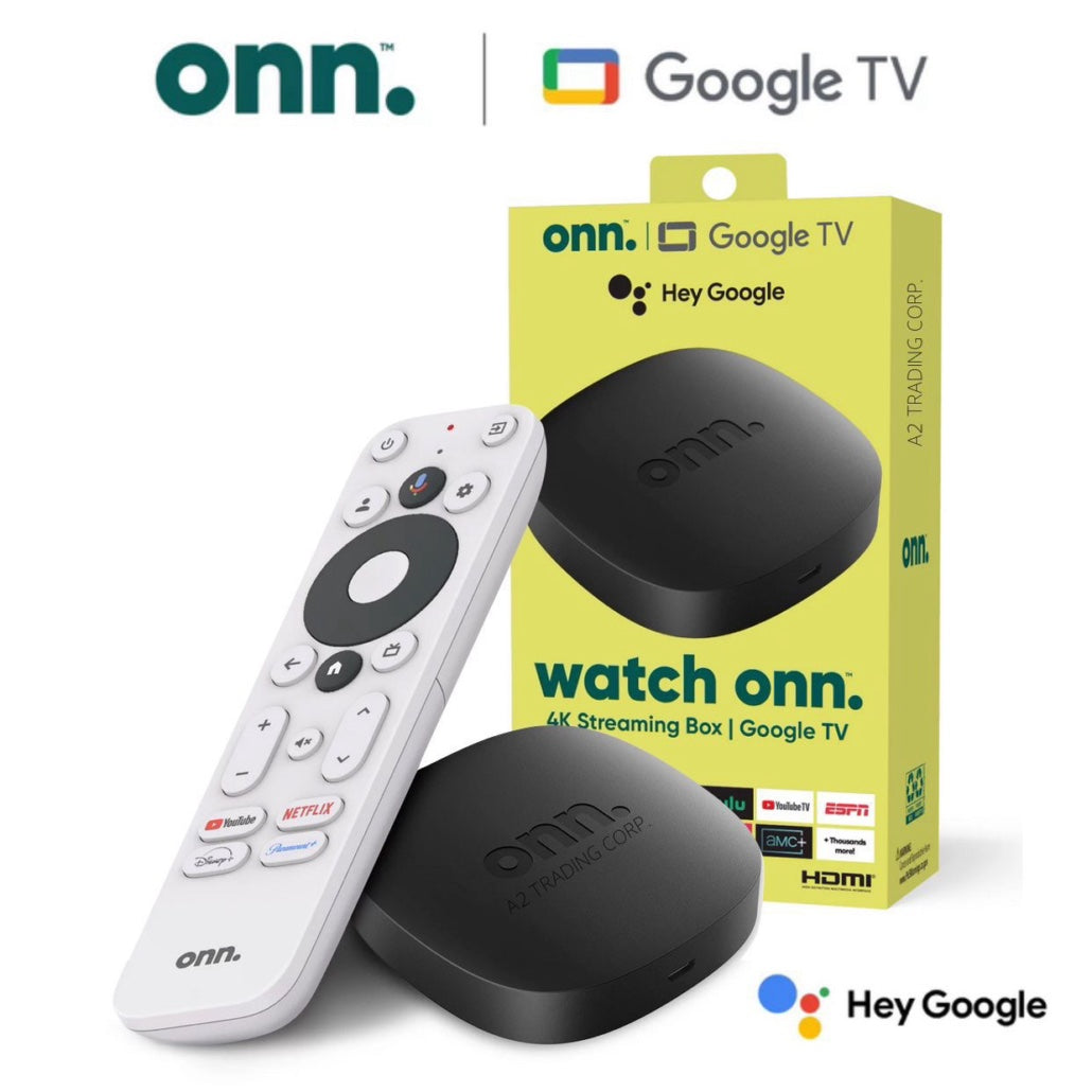 Tv Box Onn Google Tv 4k Hdmi Bluetooth Black (Original)