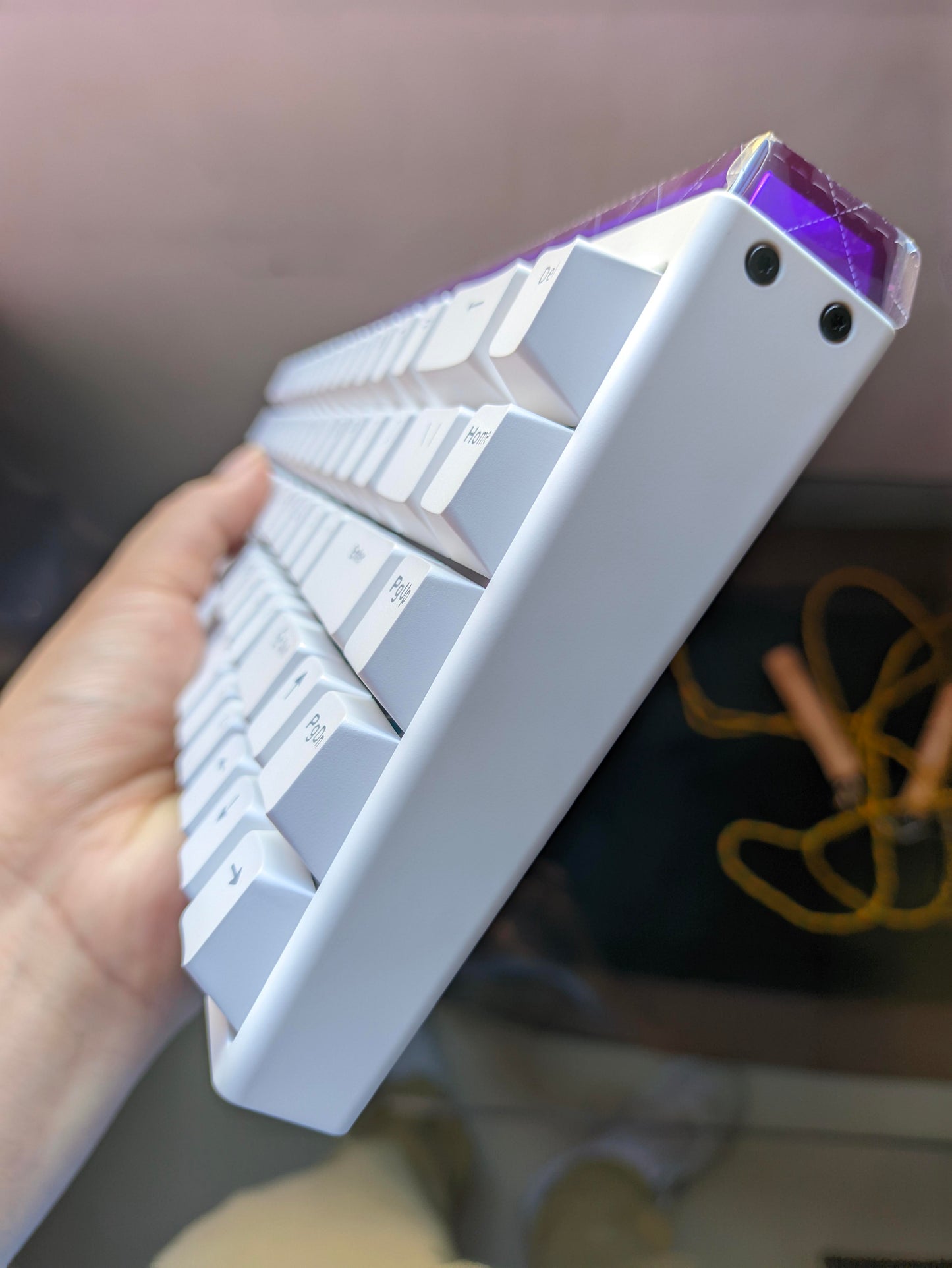 Clavier Gaming Magnétique Filaire Blanc Nano 68 | Madlions