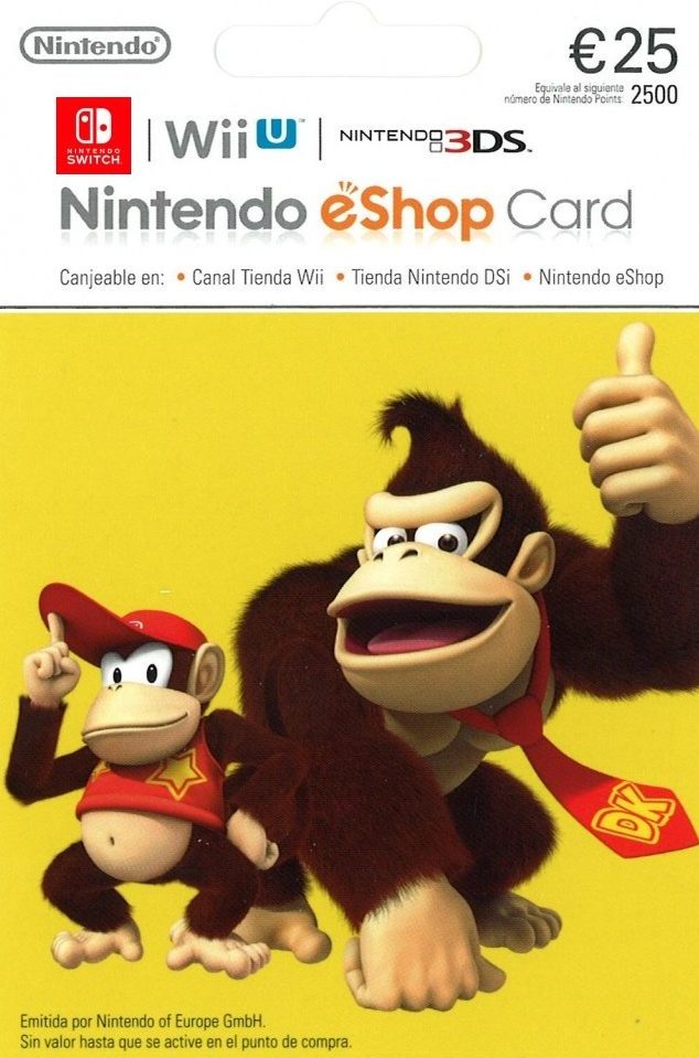 Gift Card / Particulier 25€ eShop Carte Cadeau Nintendo Le –