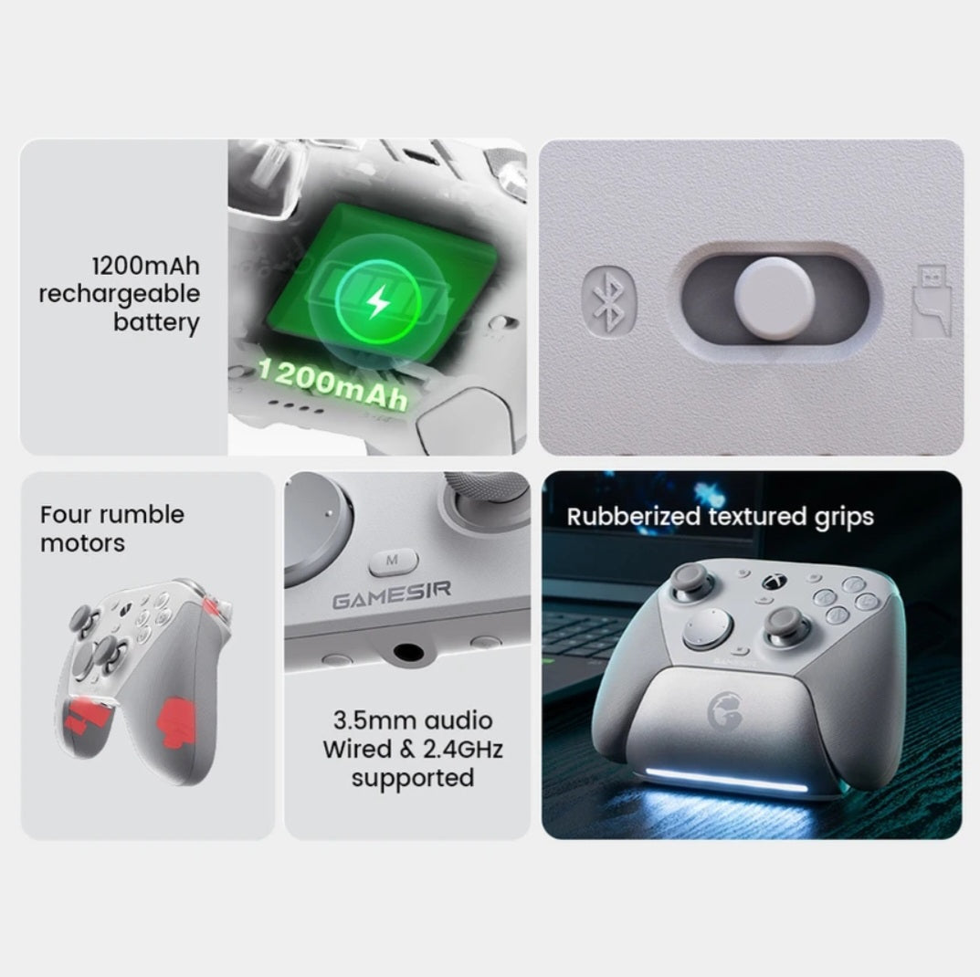 Manette GameSir G7 Pro Controller Filaire + TMR Joysticks (Fil Xbox & Sans Fil PC/Android)