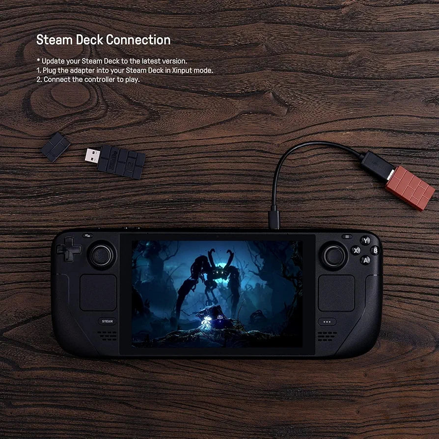 8BitDo USB Wireless Bluetooth Adapter 2 Receiver for Nintendo Switch 1, 2 PS1 Raspberry Pi Mini PS4 Controller for PS5 Handle