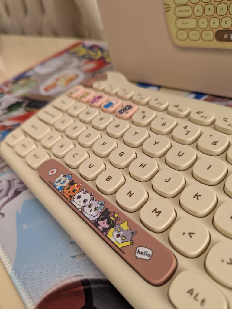 Clavier ı GEEZER Keyboard and Mouse (Wireless) Cute Cat Shape