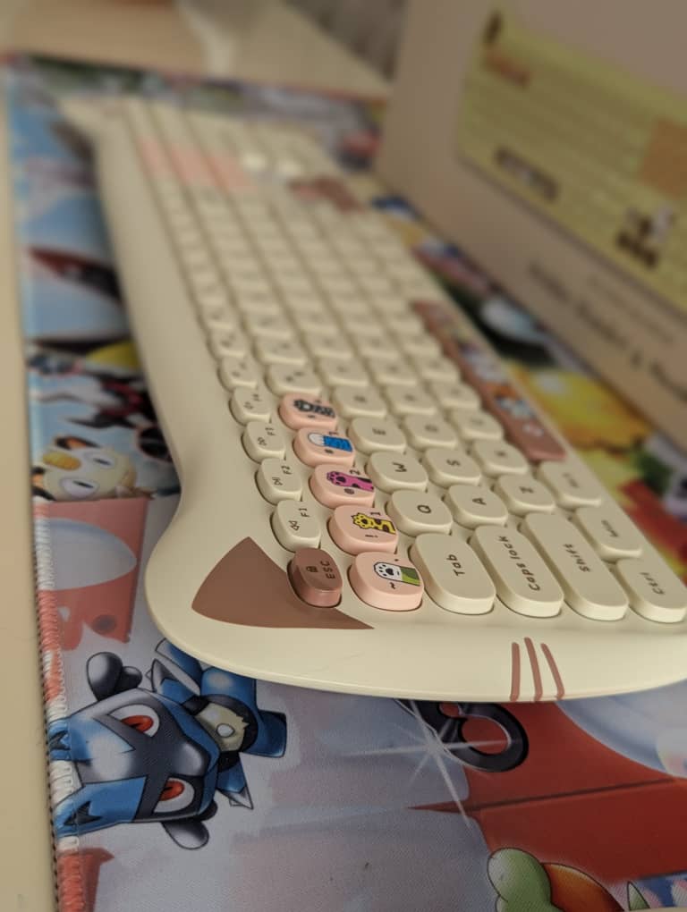 Clavier ı GEEZER Keyboard and Mouse (Wireless) Cute Cat Shape