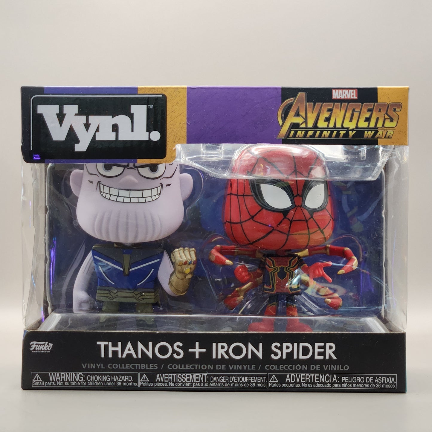 Figurine Marvel Duo Vinyl Collectibles Thanos + IRON SPIDER (10 cm)