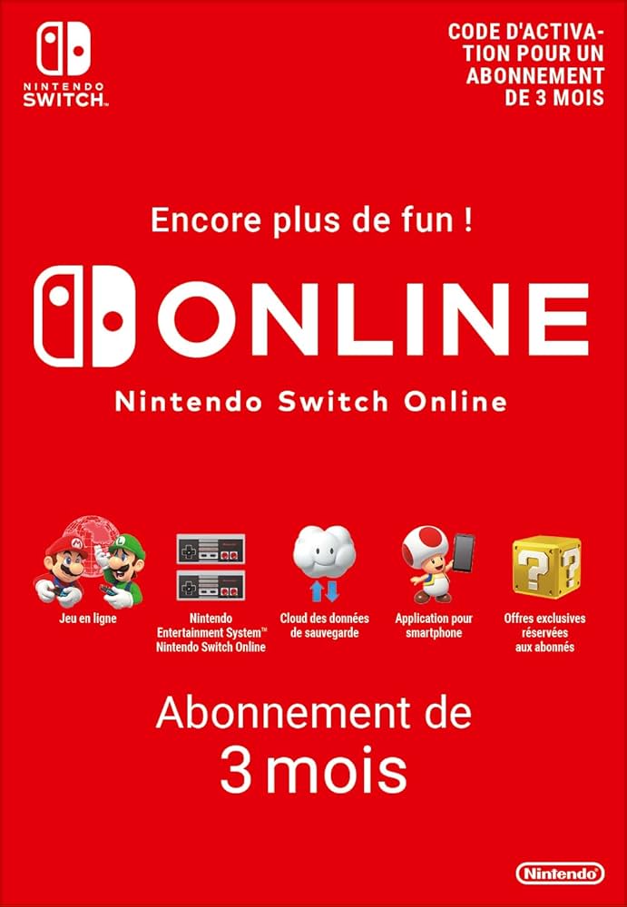 Abonnement Eshop 03 mois