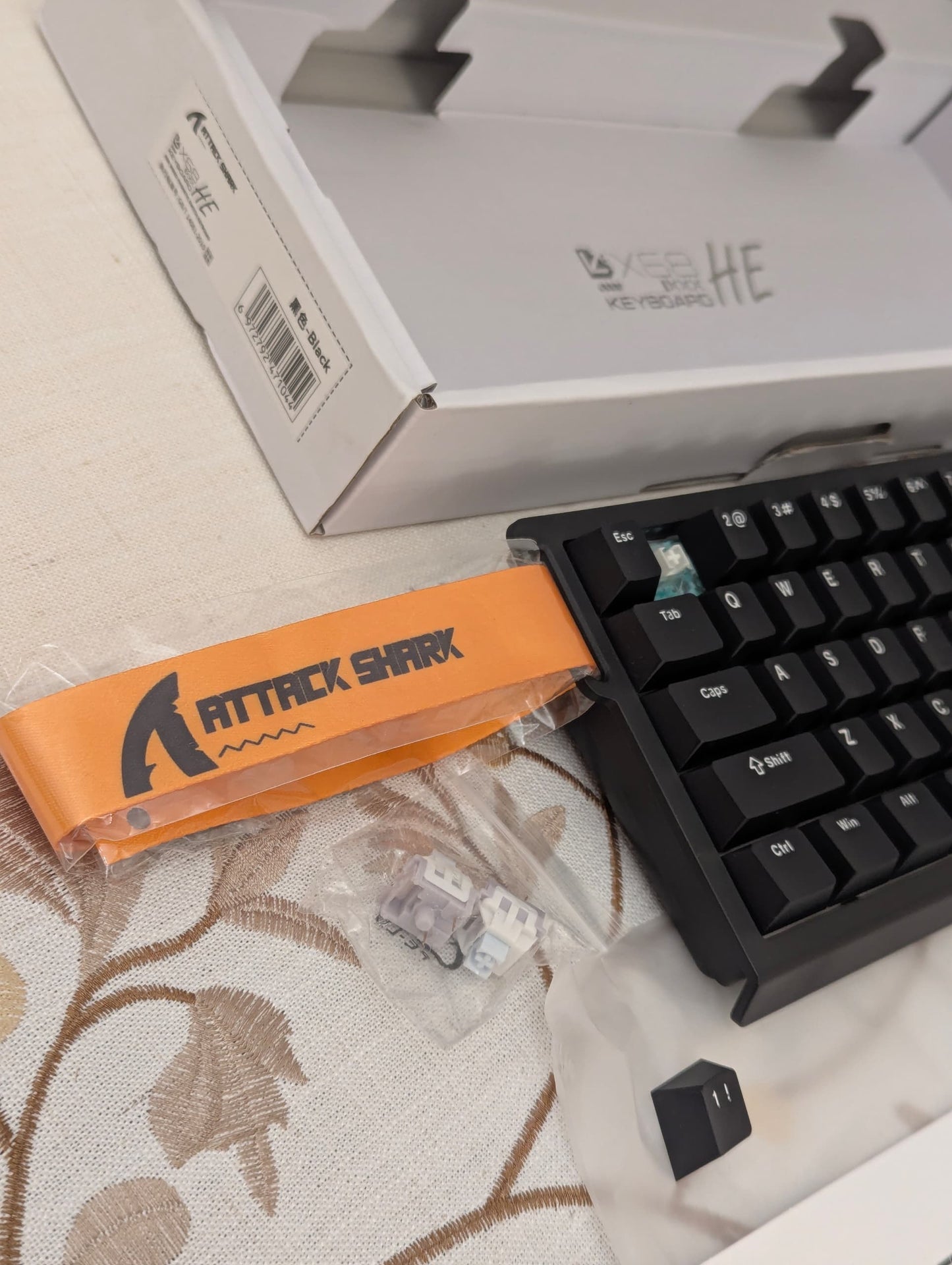 Clavier Attack Shark X68 HE – Rapid Trigger Magnetic Gaming Keyboard | Black