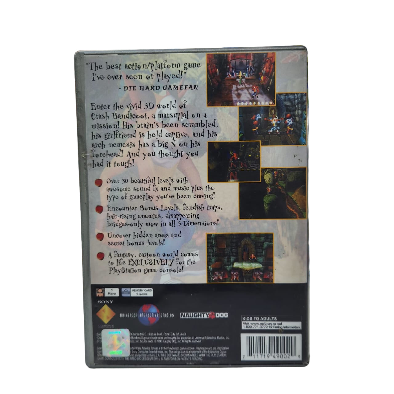 Crash Bandicoot PS1 Occasion ♻️