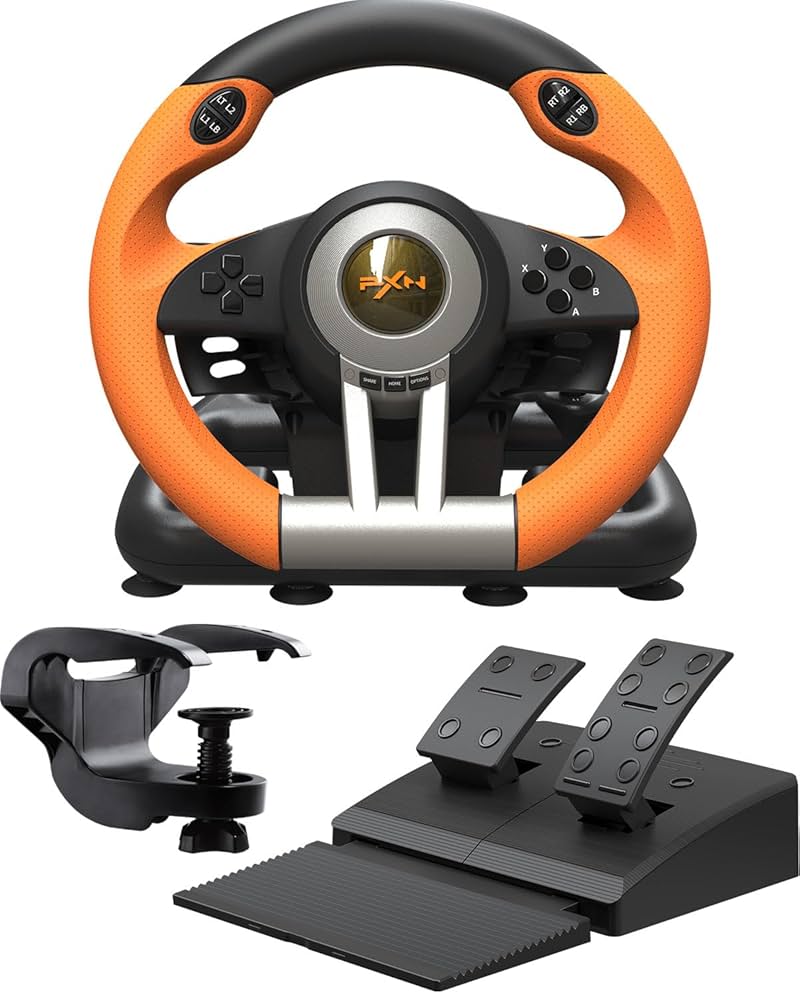 Volant PXN V3 PRO Orange (PC/PS3/PS4/XBOX ONE/XBOX SERIES)