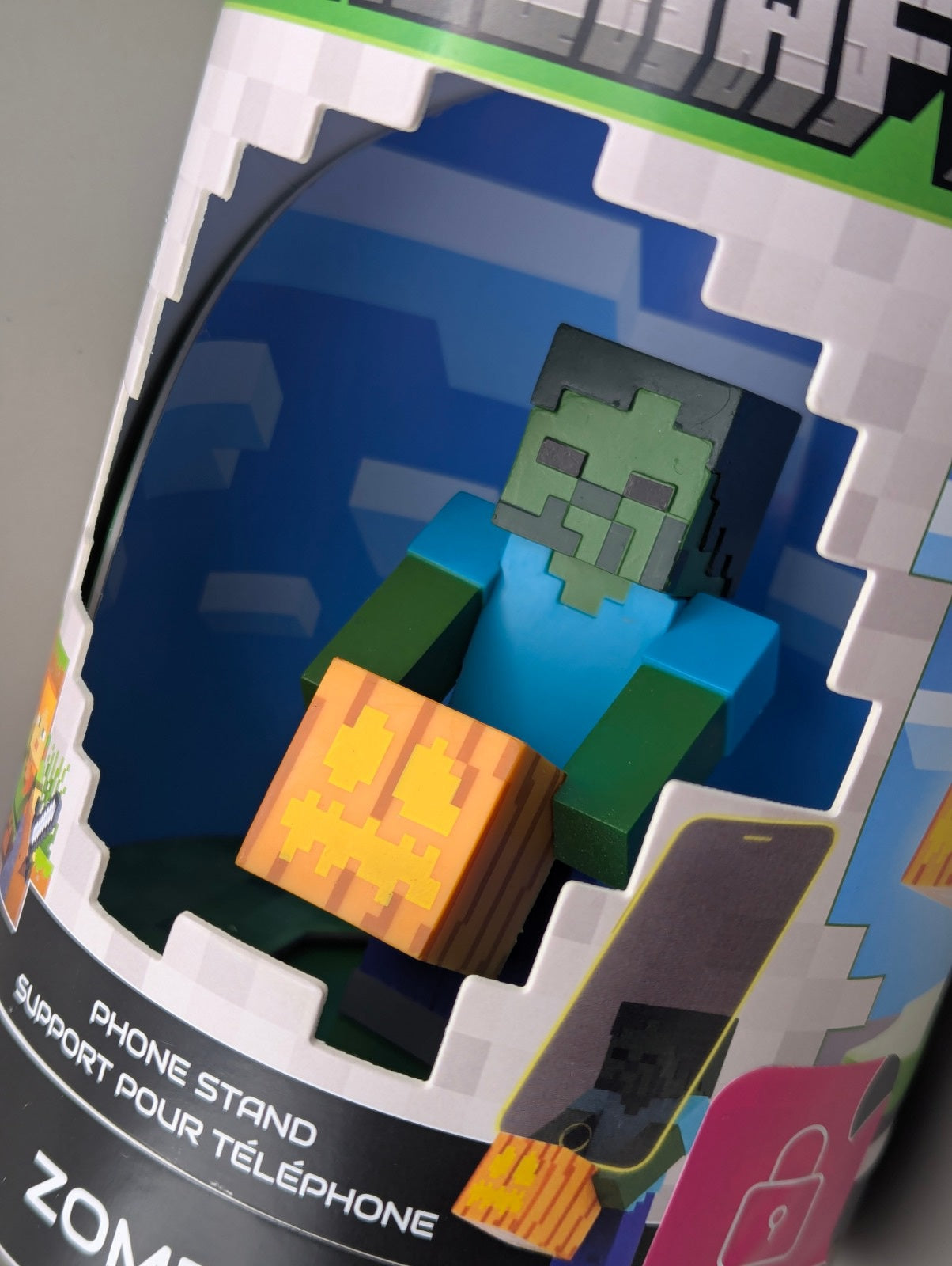 Figurine Support Telephone Holdems Cable Guys ZOMBIE - Minecraft 11 cm