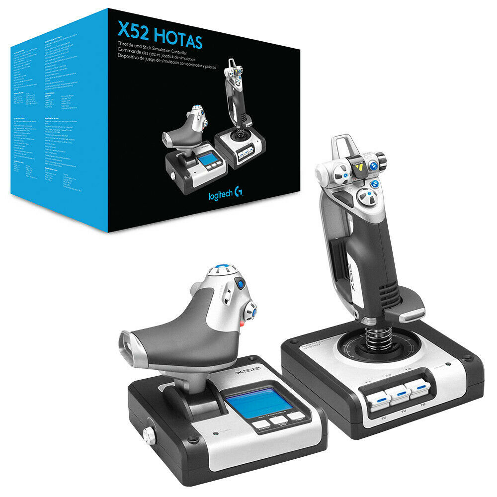 Logitech G X52 HOTAS Flight and Space Simulator Throttle & Stick Simulation Controller