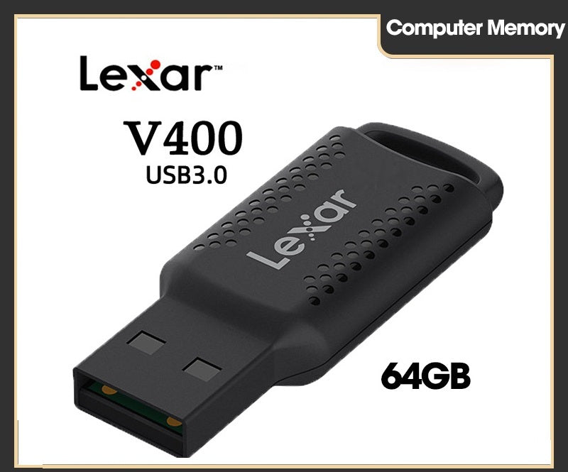 Flash Drive LEXAR 64 GB USB 3.0 JUMPDRIVE V400 100MB/s