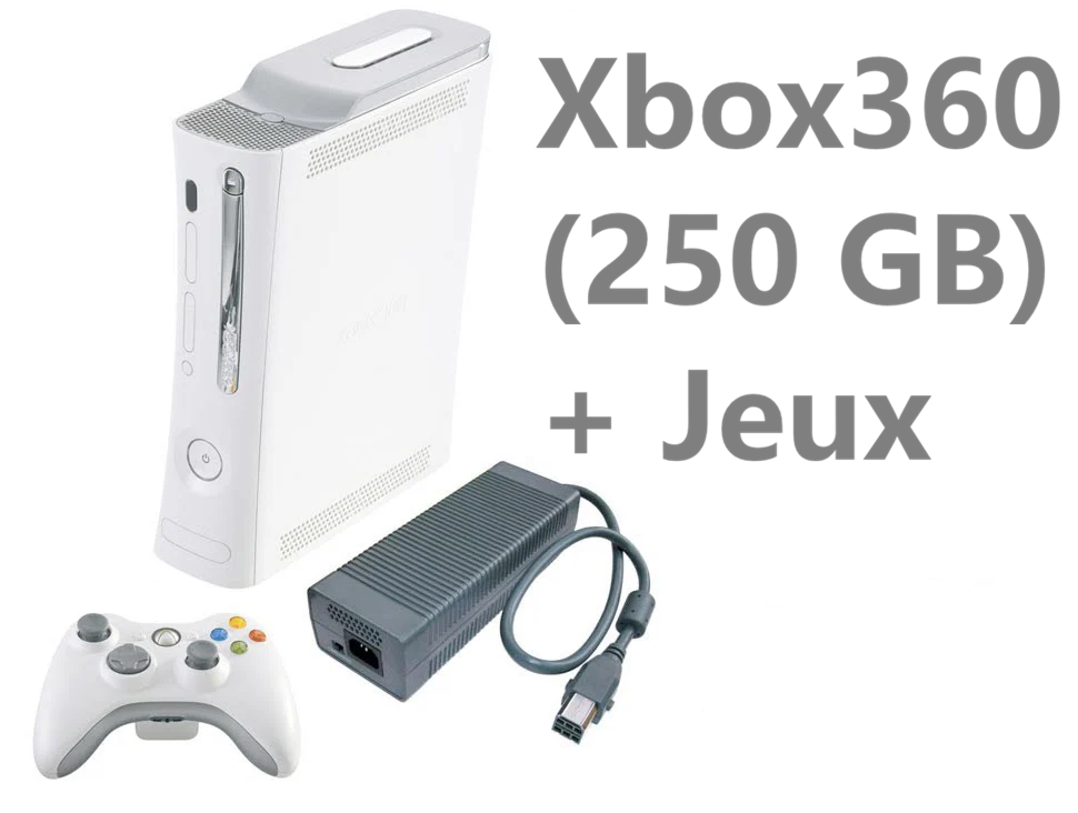 Xbox 360 Fat | 250 GB | + Jeux Inclu